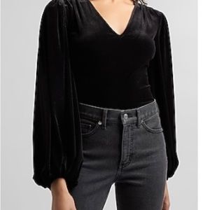 NWT Express Velvet Bodysuit